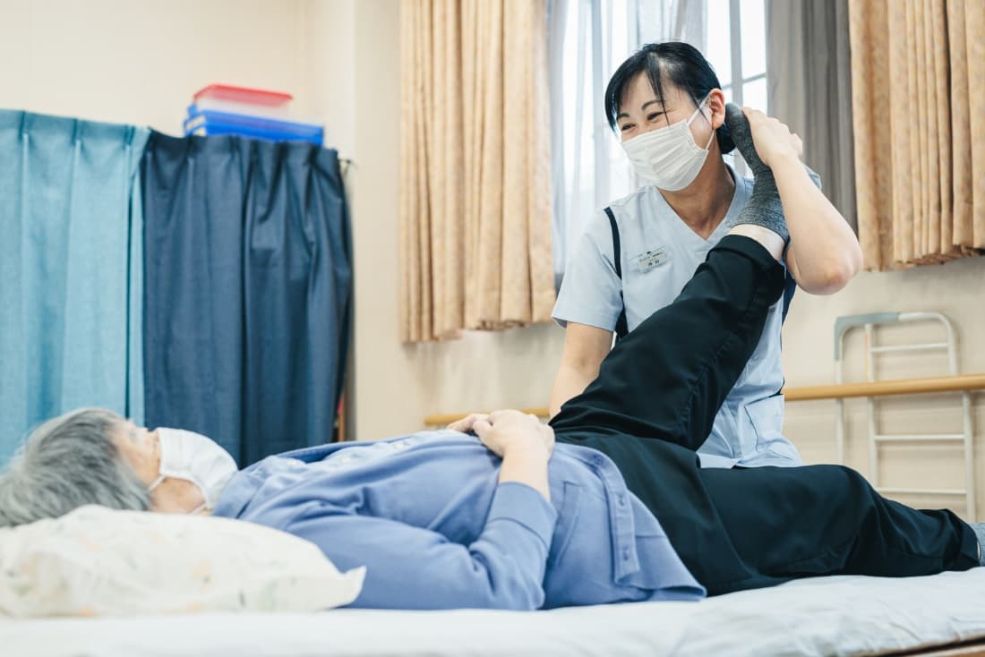 写真：リハビリを行っている利用者の方