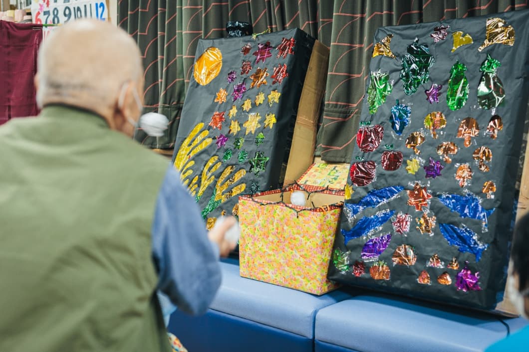 写真：レクリエーション中の様子